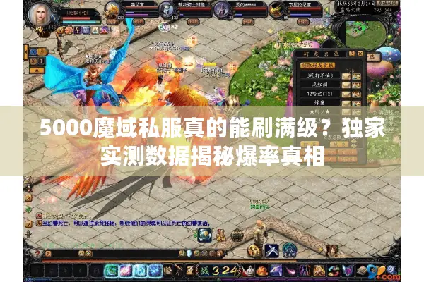 5000魔域私服真的能刷满级？独家实测数据揭秘爆率真相