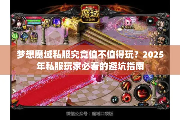 梦想魔域私服究竟值不值得玩？2025年私服玩家必看的避坑指南