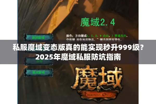 私服魔域变态版真的能实现秒升999级？2025年魔域私服防坑指南