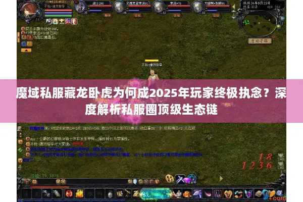 魔域私服藏龙卧虎为何成2025年玩家终极执念？深度解析私服圈顶级生态链