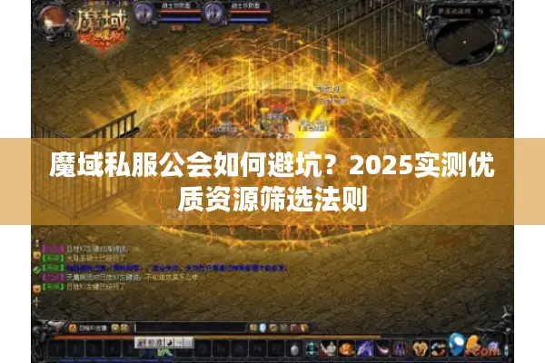 魔域私服公会如何避坑？2025实测优质资源筛选法则