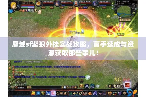 魔域sf紫琅外挂实战攻略，高手速成与资源获取那些事儿！