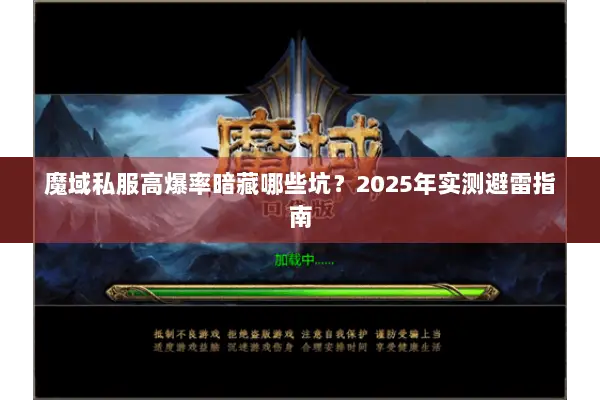 魔域私服高爆率暗藏哪些坑？2025年实测避雷指南
