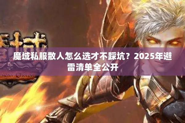 魔域私服散人怎么选才不踩坑？2025年避雷清单全公开