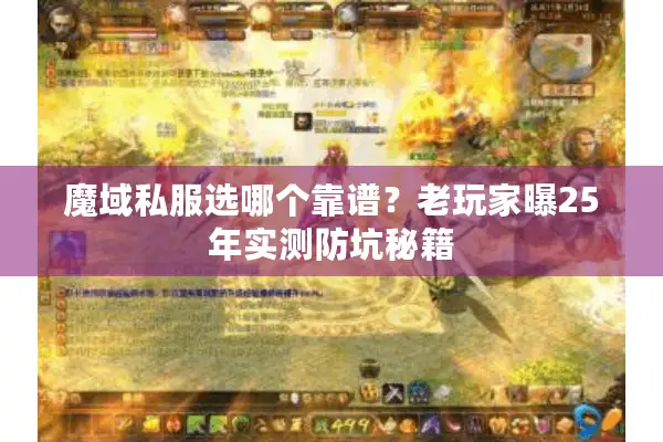 魔域私服选哪个靠谱？老玩家曝25年实测防坑秘籍