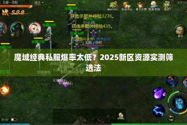 魔域经典私服爆率太低？2025新区资源实测筛选法