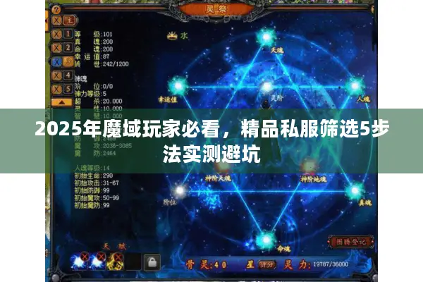 2025年魔域玩家必看，精品私服筛选5步法实测避坑