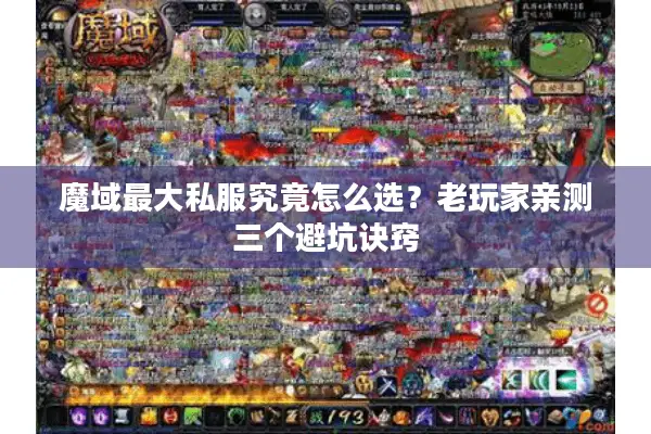 魔域最大私服究竟怎么选？老玩家亲测三个避坑诀窍
