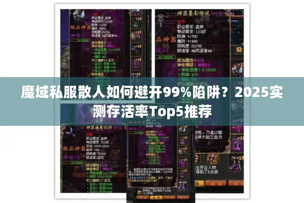 魔域私服散人如何避开99%陷阱？2025实测存活率Top5推荐