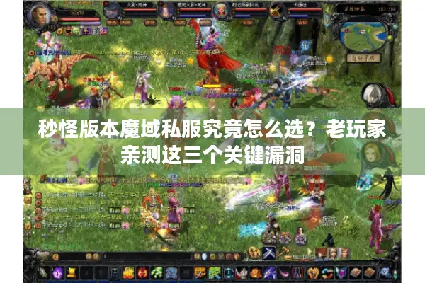 秒怪版本魔域私服究竟怎么选？老玩家亲测这三个关键漏洞