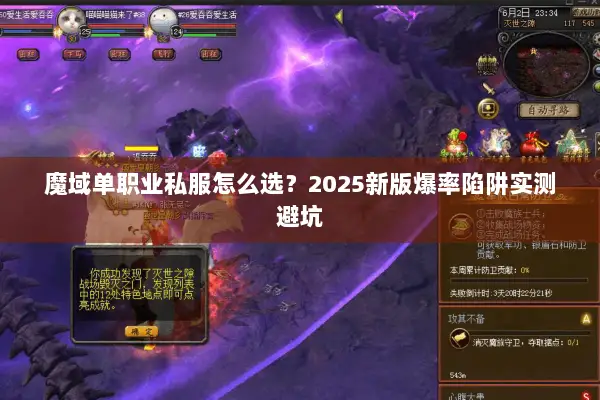 魔域单职业私服怎么选？2025新版爆率陷阱实测避坑