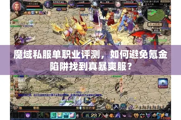 魔域私服单职业评测，如何避免氪金陷阱找到真暴爽服？