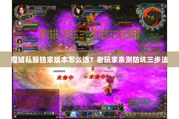 魔域私服独家版本怎么选？老玩家亲测防坑三步法