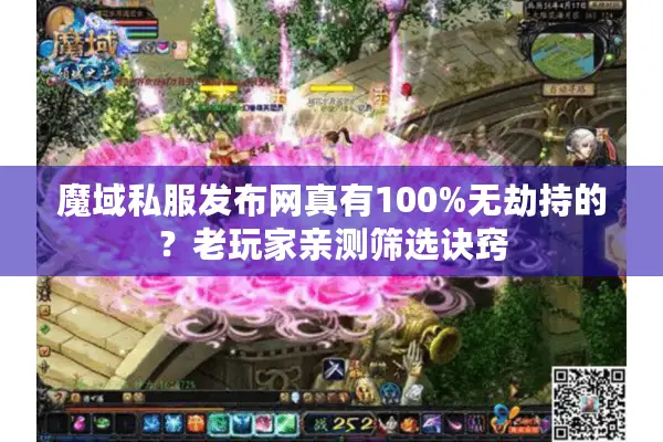 魔域私服发布网真有100%无劫持的？老玩家亲测筛选诀窍