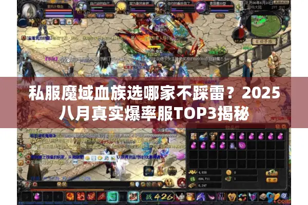 私服魔域血族选哪家不踩雷？2025八月真实爆率服TOP3揭秘