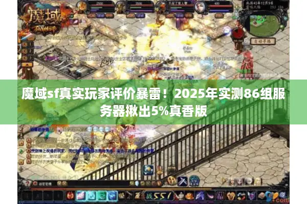 魔域sf真实玩家评价暴雷！2025年实测86组服务器揪出5%真香版