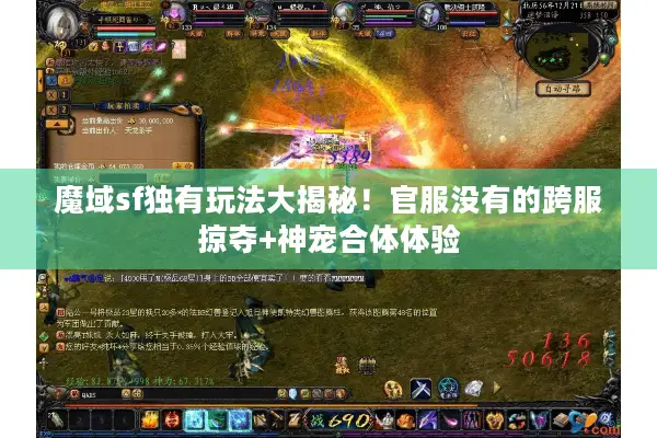 魔域sf独有玩法大揭秘！官服没有的跨服掠夺+神宠合体体验