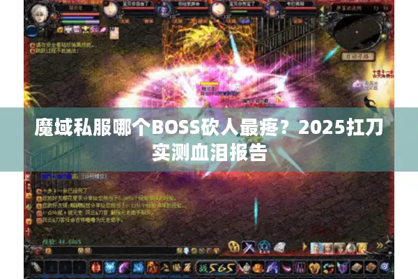 魔域私服哪个BOSS砍人最疼？2025扛刀实测血泪报告