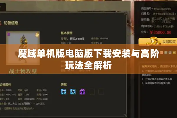 魔域单机版电脑版下载安装与高阶玩法全解析