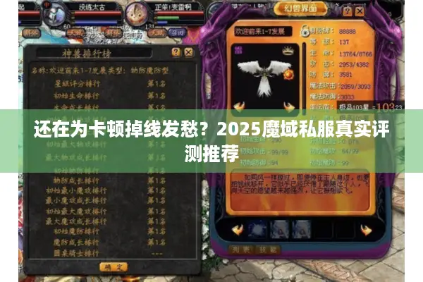 还在为卡顿掉线发愁？2025魔域私服真实评测推荐