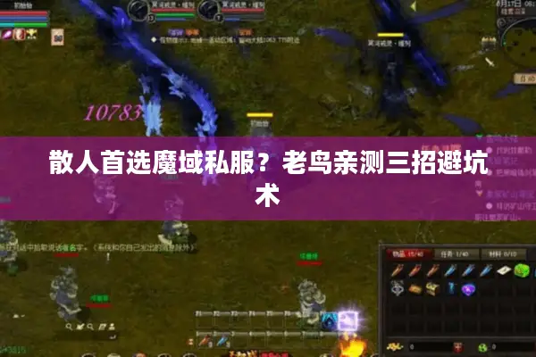 散人首选魔域私服？老鸟亲测三招避坑术