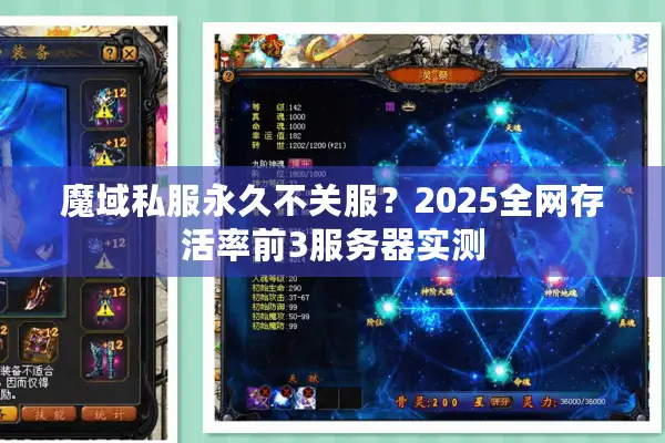 魔域私服永久不关服？2025全网存活率前3服务器实测