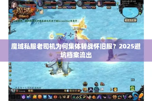 魔域私服老司机为何集体转战怀旧服？2025避坑档案流出