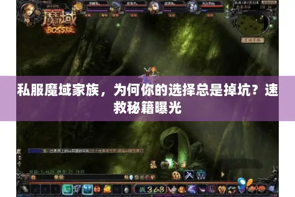 私服魔域家族，为何你的选择总是掉坑？速救秘籍曝光