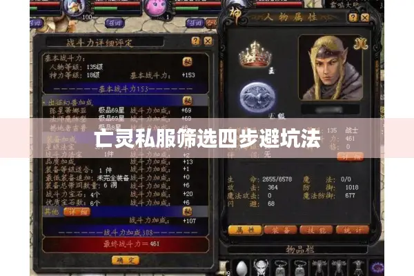 亡灵私服筛选四步避坑法