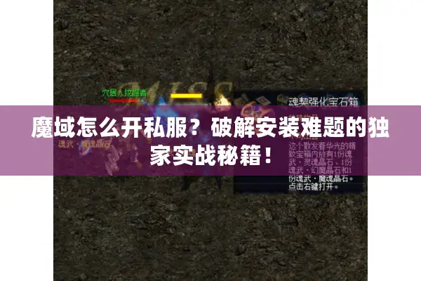 魔域怎么开私服？破解安装难题的独家实战秘籍！