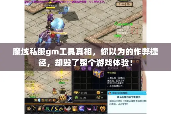 魔域私服gm工具真相，你以为的作弊捷径，却毁了整个游戏体验！