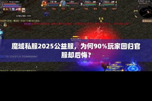 魔域私服2025公益服，为何90%玩家回归官服却后悔？