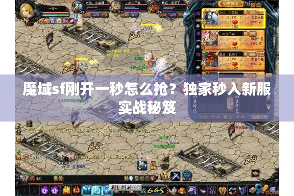 魔域sf刚开一秒怎么抢？独家秒入新服实战秘笈