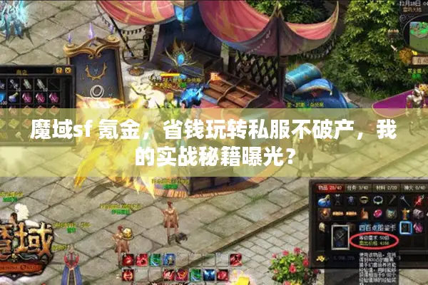 魔域sf 氪金，省钱玩转私服不破产，我的实战秘籍曝光？