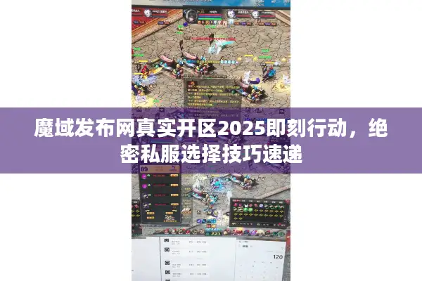 魔域发布网真实开区2025即刻行动，绝密私服选择技巧速递