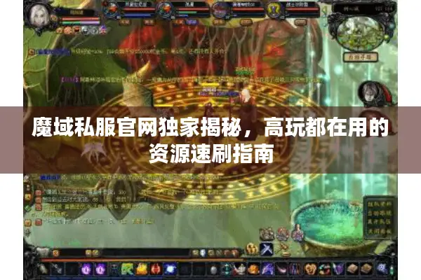 魔域私服官网独家揭秘，高玩都在用的资源速刷指南