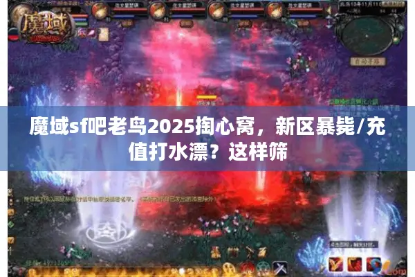魔域sf吧老鸟2025掏心窝，新区暴毙/充值打水漂？这样筛