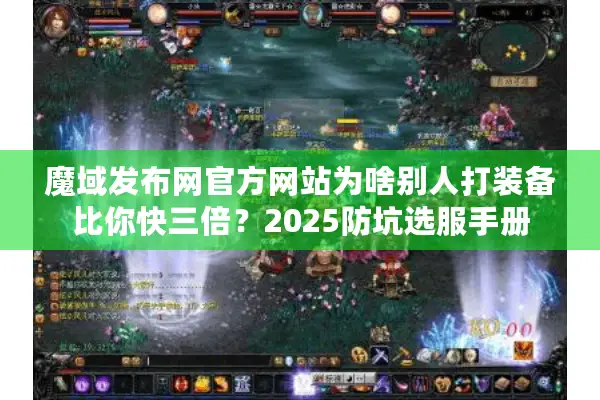 魔域发布网官方网站为啥别人打装备比你快三倍？2025防坑选服手册