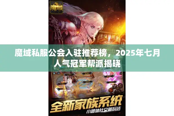 魔域私服公会入驻推荐榜，2025年七月人气冠军帮派揭晓