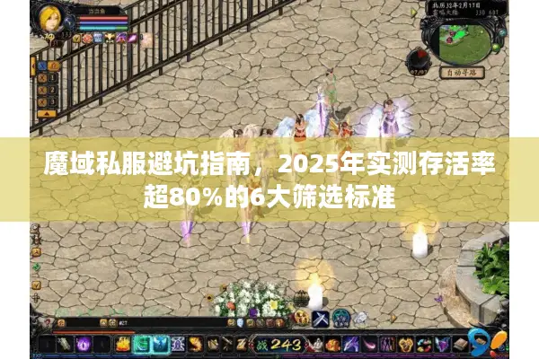 魔域私服避坑指南，2025年实测存活率超80%的6大筛选标准