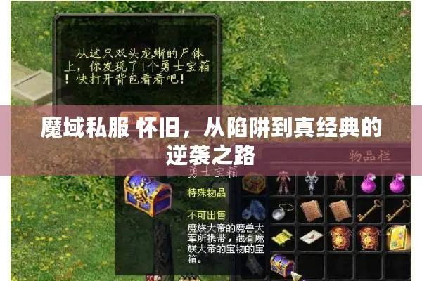 魔域私服 怀旧，从陷阱到真经典的逆袭之路