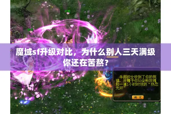 魔域sf升级对比，为什么别人三天满级你还在苦熬？