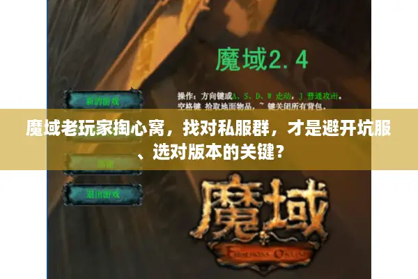 魔域老玩家掏心窝，找对私服群，才是避开坑服、选对版本的关键？