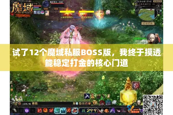 试了12个魔域私服BOSS版，我终于摸透能稳定打金的核心门道