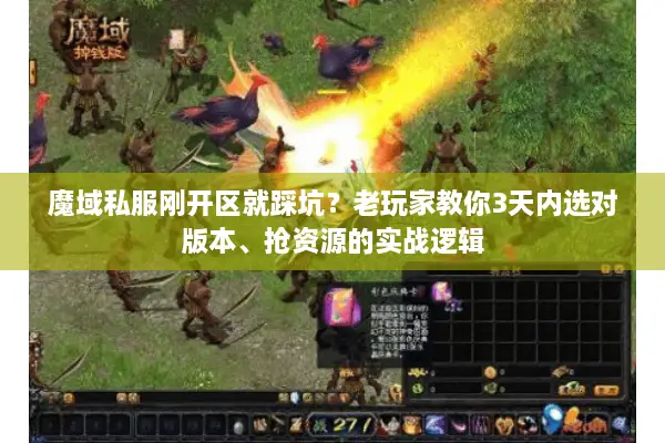 魔域私服刚开区就踩坑？老玩家教你3天内选对版本、抢资源的实战逻辑
