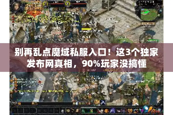 别再乱点魔域私服入口！这3个独家发布网真相，90%玩家没搞懂