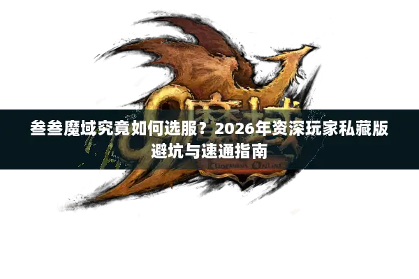 叁叁魔域究竟如何选服？2026年资深玩家私藏版避坑与速通指南