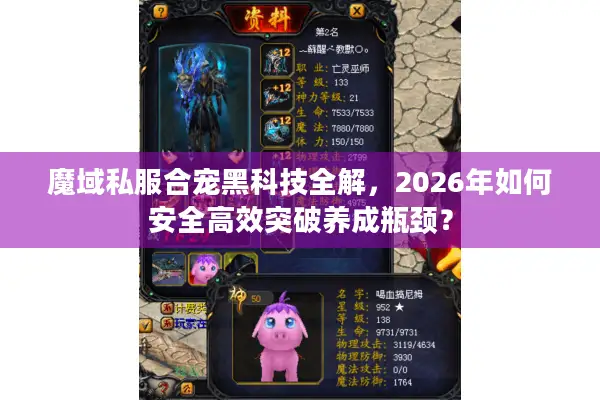 魔域私服合宠黑科技全解，2026年如何安全高效突破养成瓶颈？