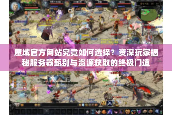魔域官方网站究竟如何选择？资深玩家揭秘服务器甄别与资源获取的终极门道