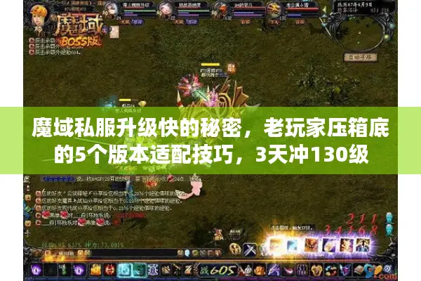魔域私服升级快的秘密，老玩家压箱底的5个版本适配技巧，3天冲130级